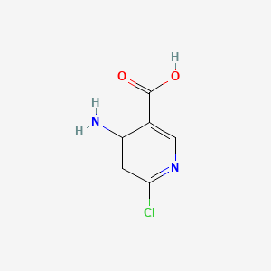 4-Amino-6-chloronicotinic acid chemical structure (CAS 1060811-65-5)