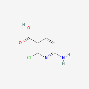 6-Amino-2-chloronicotinic acid chemical structure (CAS 1060811-66-6)