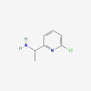 1-(6-Chloropyridin-2-yl)ethanamine chemical structure (CAS 1060811-97-3)