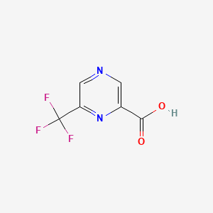 6-(Trifluoromethyl)pyrazine-2-carboxylic acid chemical structure (CAS 1060812-74-9)