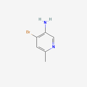 4-Bromo-6-methylpyridin-3-amine chemical structure (CAS 1060812-94-3)