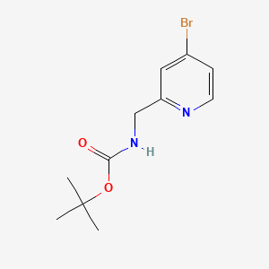 tert-Butyl ((4-bromopyridin-2-yl)methyl)carbamate chemical structure (CAS 1060813-12-8)