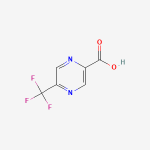5-(Trifluoromethyl)pyrazine-2-carboxylic acid chemical structure (CAS 1060814-50-7)
