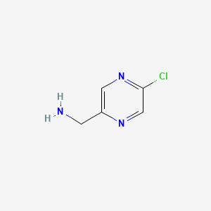 (5-Chloropyrazin-2-yl)methanamine chemical structure (CAS 1060814-53-0)