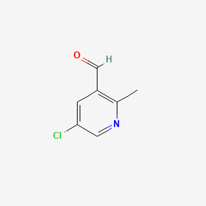5-Chloro-2-methylnicotinaldehyde chemical structure (CAS 1060814-56-3)