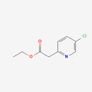 Ethyl 2-(5-chloropyridin-2-yl)acetate chemical structure (CAS 1060814-82-5)