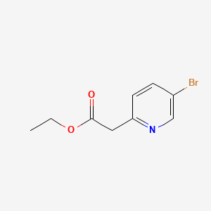 Ethyl 2-(5-bromopyridin-2-yl)acetate chemical structure (CAS 1060814-88-1)