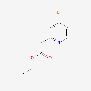 Ethyl 2-(4-bromopyridin-2-yl)acetate chemical structure (CAS 1060814-91-6)
