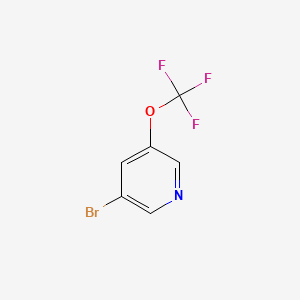 3-Bromo-5-(trifluoromethoxy)pyridine chemical structure (CAS 1060815-01-1)