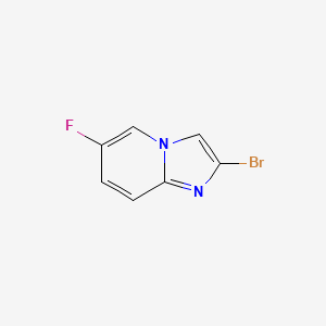 2-Bromo-6-fluoroimidazo[1,2-a]pyridine chemical structure (CAS 1060815-08-8)