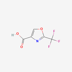 2-(Trifluoromethyl)oxazole-4-carboxylic acid chemical structure (CAS 1060816-01-4)