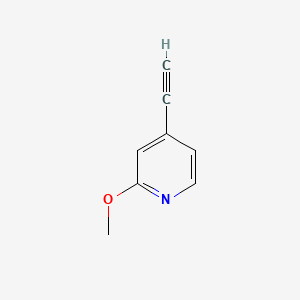 4-Ethynyl-2-methoxypyridine chemical structure (CAS 1060816-39-8)