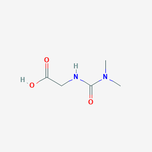 2-(3,3-Dimethylureido)acetic acid chemical structure (CAS 1060817-29-9)