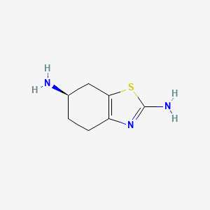 (R)-4,5,6,7-Tetrahydro-benzothiazole-2,6-diamine chemical structure (CAS 106092-11-9)