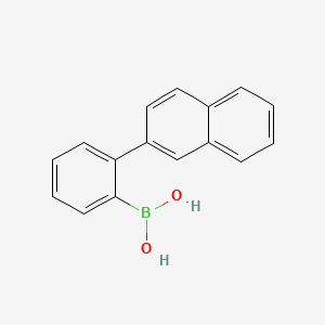 (2-(Naphthalen-2-yl)phenyl)boronic acid chemical structure (CAS 1061350-97-7)