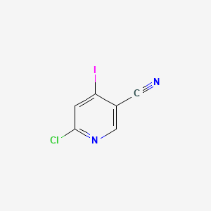6-Chloro-4-iodonicotinonitrile chemical structure (CAS 1061357-83-2)