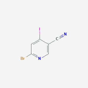 6-Bromo-4-iodonicotinonitrile chemical structure (CAS 1061357-87-6)
