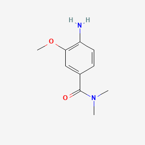 4-Amino-3-methoxy-N,N-dimethylbenzamide chemical structure (CAS 1061358-40-4)