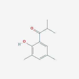 1-(2-Hydroxy-3,5-dimethylphenyl)-2-methylpropan-1-one chemical structure (CAS 106141-17-7)