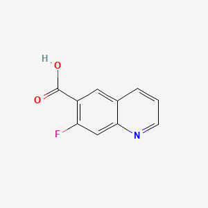 7-Fluoroquinoline-6-carboxylic acid chemical structure (CAS 1061650-21-2)