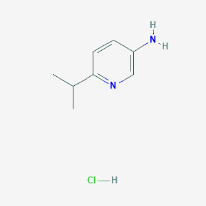 6-Isopropylpyridin-3-amine hydrochloride chemical structure (CAS 1061875-23-7)