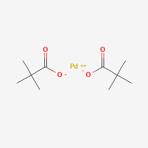 Palladium(II) pivalate chemical structure (CAS 106224-36-6)