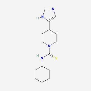 N-Cyclohexyl-4-(1H-imidazol-5-yl)piperidine-1-carbothioamide chemical structure (CAS 106243-16-7)