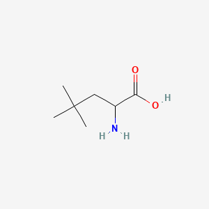 2-Amino-4,4-dimethylpentanoic acid chemical structure (CAS 106247-35-2)