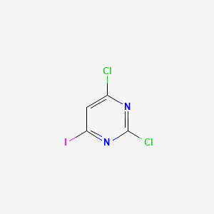 2,4-Dichloro-6-iodopyrimidine chemical structure (CAS 1062608-49-4)