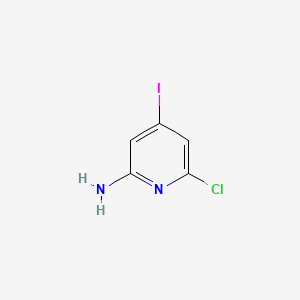 6-Chloro-4-iodopyridin-2-amine chemical structure (CAS 1062608-73-4)