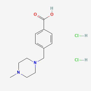 4-[(4-Methylpiperazin-1-yl)methyl]benzoic acid dihydrochloride chemical structure (CAS 106261-49-8)