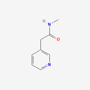N-Methyl-2-(pyridin-3-yl)acetamide chemical structure (CAS 106271-65-2)