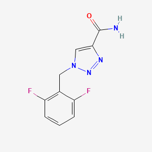 1-(2,6-Difluorobenzyl)-1H-1,2,3-triazole-4-carboxamide chemical structure (CAS 106308-44-5)