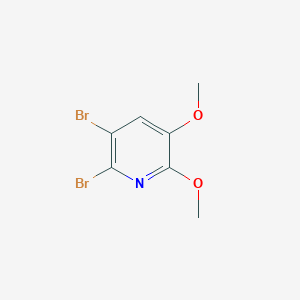 2,3-Dibromo-5,6-dimethoxypyridine chemical structure (CAS 106331-71-9)