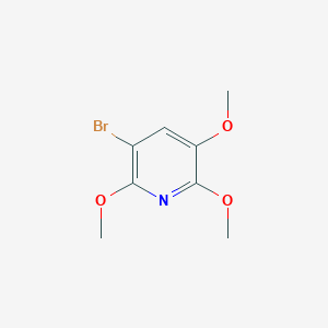 3-Bromo-2,5,6-trimethoxypyridine chemical structure (CAS 106331-72-0)