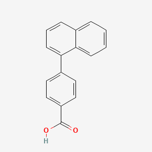 4-(Naphthalen-1-yl)benzoic acid chemical structure (CAS 106359-69-7)