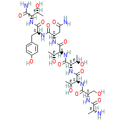 (S)-2-((2S,5S,8S,11S,14R)-14-Amino-2,5,8-tris((R)-1-hydroxyethyl)-11-(hydroxymethyl)-4,7,10,13-tetraoxo-3,6,9,12-tetraazapentadecanamido)-N1-((S)-1-(((2S,3R)-1-amino-3-hydroxy-1-oxobutan-2-yl)amino)-3-(4-hydroxyphenyl)-1-oxopropan-2-yl)succinamide chemical structure (CAS 106362-34-9)