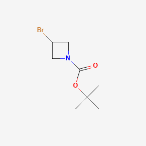 tert-Butyl 3-bromoazetidine-1-carboxylate chemical structure (CAS 1064194-10-0)