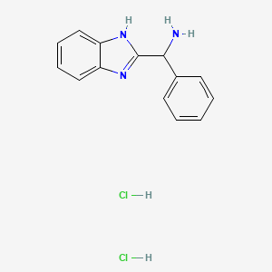 (1H-Benzo[d]imidazol-2-yl)(phenyl)methanamine dihydrochloride chemical structure (CAS 106473-45-4)