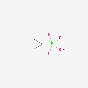 Potassium cyclopropyltrifluoroborate chemical structure (CAS 1065010-87-8)