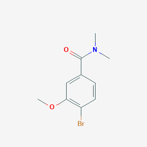 4-Bromo-3-methoxy-N,N-dimethylbenzamide chemical structure (CAS 1065074-12-5)