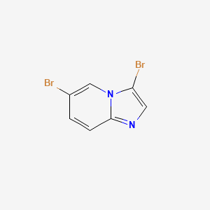 3,6-Dibromoimidazo[1,2-a]pyridine chemical structure (CAS 1065074-14-7)