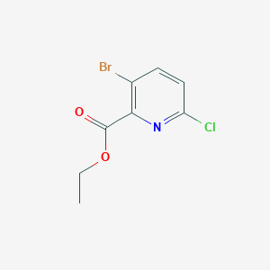 Ethyl 3-bromo-6-chloropicolinate chemical structure (CAS 1065074-97-6)