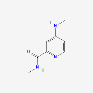 N-Methyl-4-(methylamino)picolinamide chemical structure (CAS 1065074-98-7)