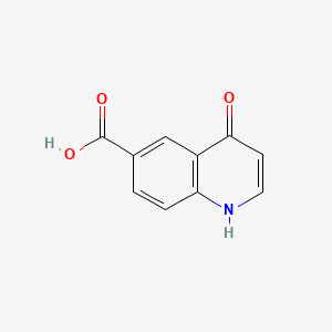 4-Hydroxyquinoline-6-carboxylic acid chemical structure (CAS 1065092-81-0)
