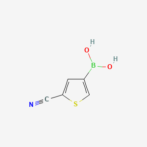 (5-Cyanothiophen-3-yl)boronic acid chemical structure (CAS 1065184-99-7)