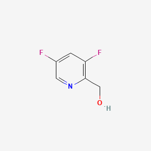 (3,5-Difluoropyridin-2-yl)methanol chemical structure (CAS 1065267-14-2)