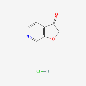 Furo[2,3-c]pyridin-3(2H)-one hydrochloride chemical structure (CAS 106531-51-5)