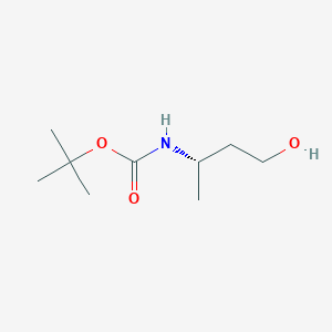 tert-Butyl (S)-(4-hydroxybutan-2-yl)carbamate chemical structure (CAS 106539-36-0)