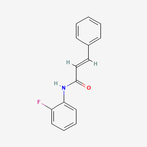 N-(2-Fluorophenyl)cinnamamide chemical structure (CAS 1065481-24-4)